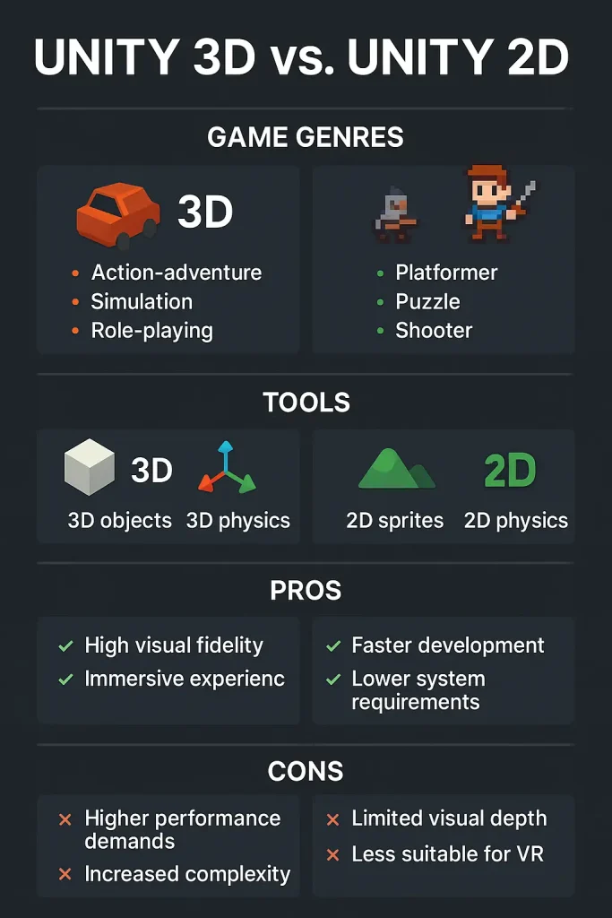 Unity 3D vs. 2D: Which Should You Choose for Your Next Game? – DevSourceHub